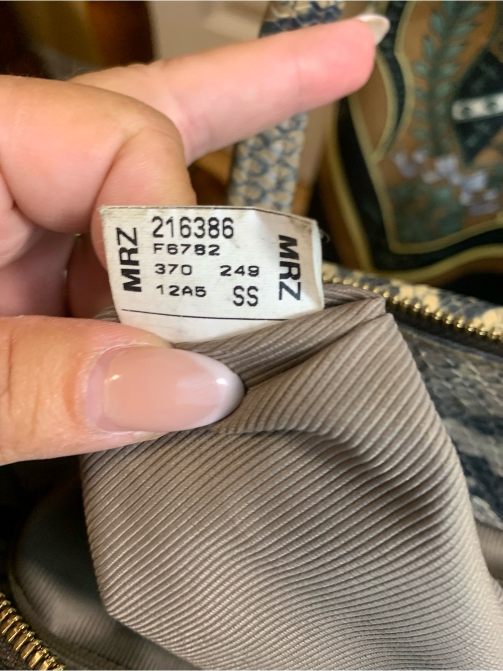 Furla Python embossed Leather Tote/satchel - Picture 14 of 15